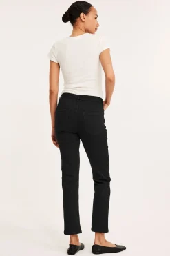Straight jeans mid waist short leg