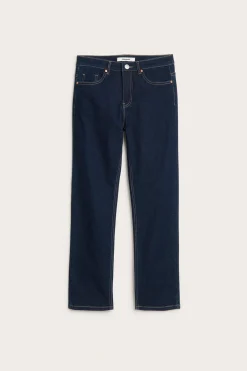 Straight jeans mid waist short leg