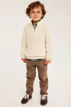 Strikkegenser med half-zip