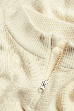 Strikkegenser med half-zip