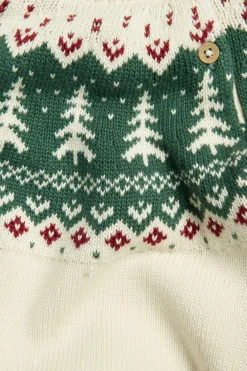 Strikkegenser med juletrær