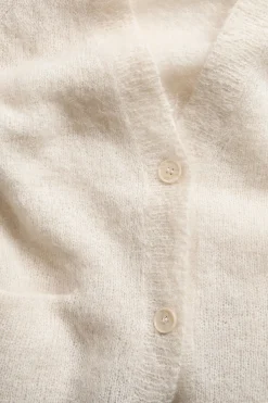 Strikket cardigan i mohairblanding