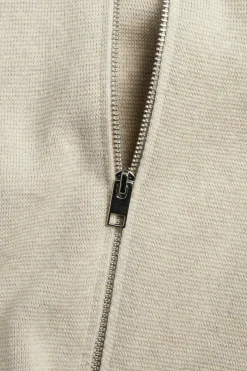 Strikket cardigan med glidelås