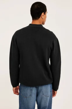 Strikket cardigan med glidelås