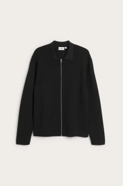 Strikket cardigan med glidelås