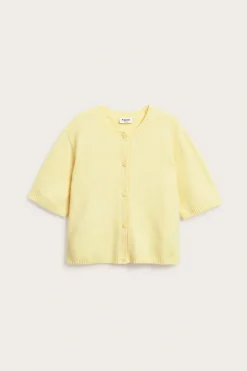 Strikket cardigan med korte ermer