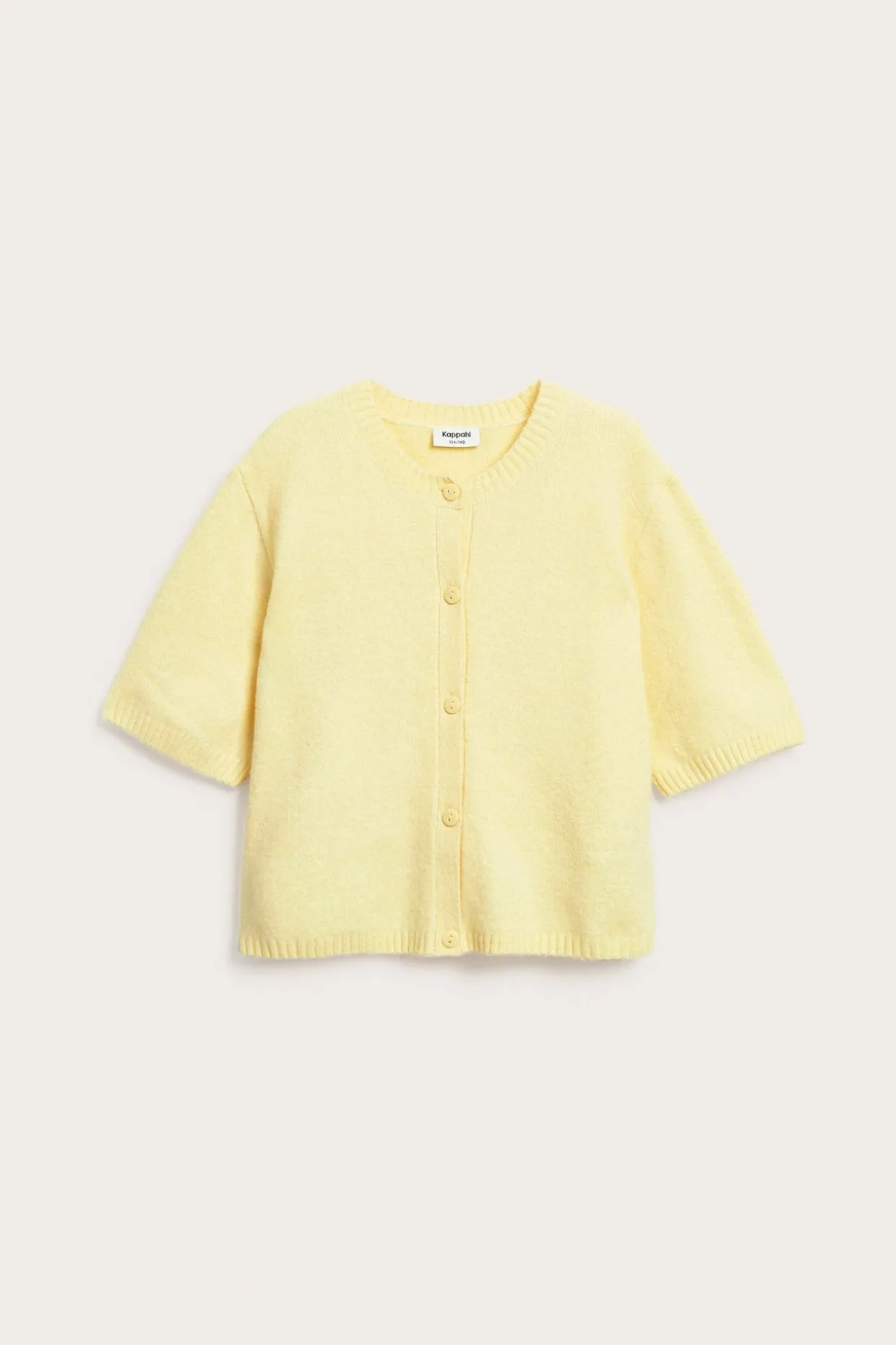 Strikket cardigan med korte ermer