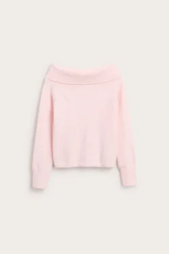 Strikket off shoulder-topp