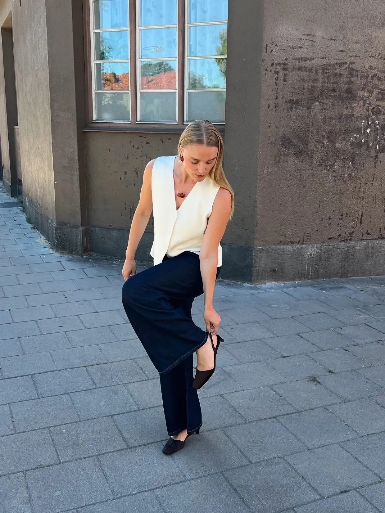 Strikket vest