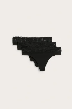 Stringtruse 3-pk i bomull