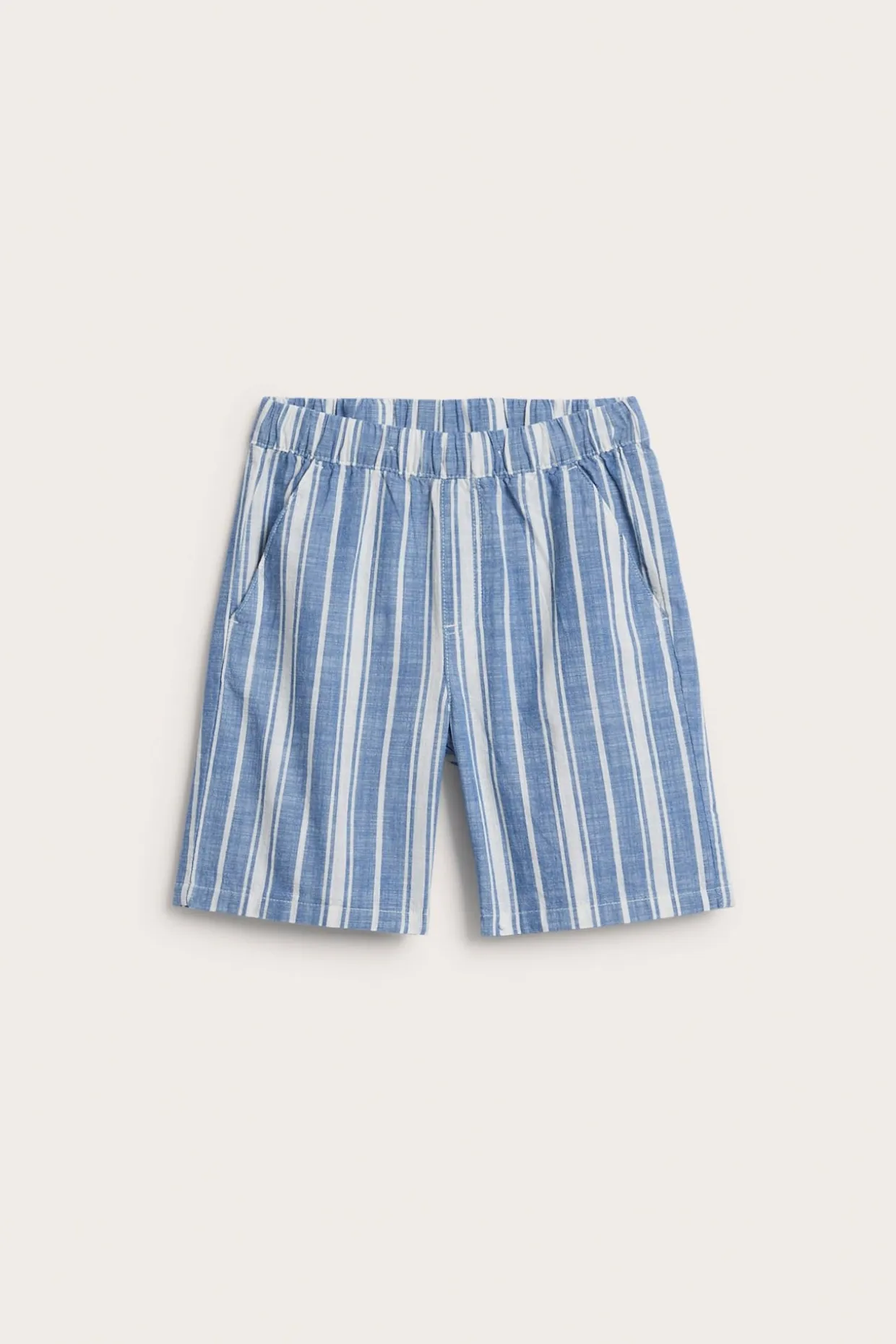 Stripete bomullsshorts