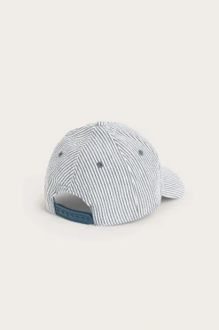 Stripete caps i seersucker