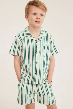 Stripete myke shorts