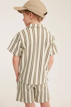 Stripete myke shorts