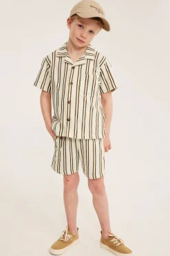 Stripete myke shorts
