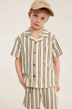 Stripete myke shorts