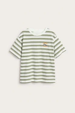Stripete oversized T-skjorte