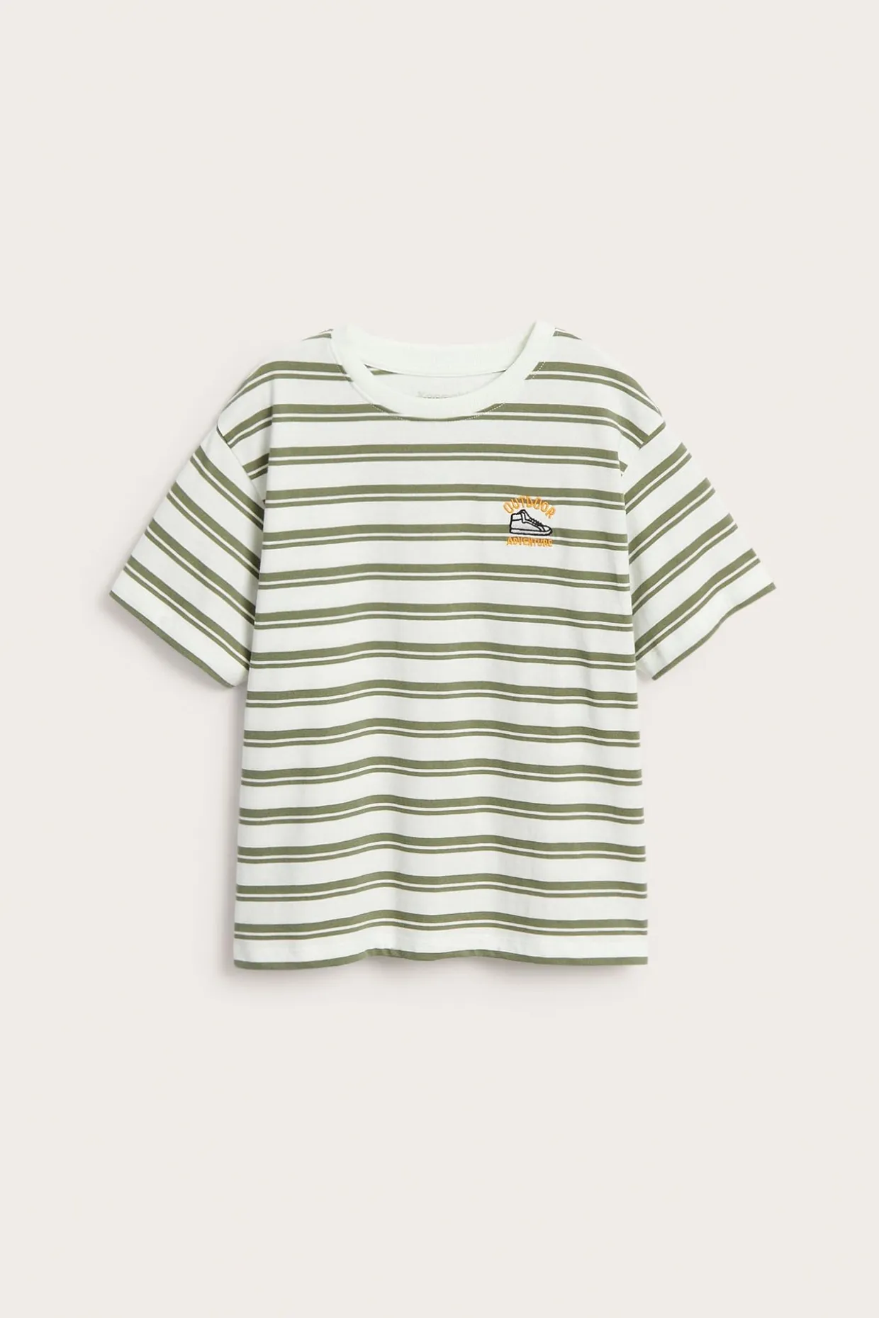 Stripete oversized T-skjorte