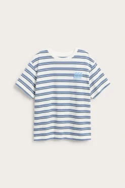 Stripete oversized T-skjorte