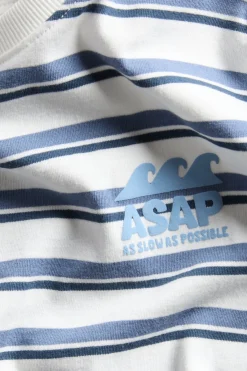 Stripete oversized T-skjorte