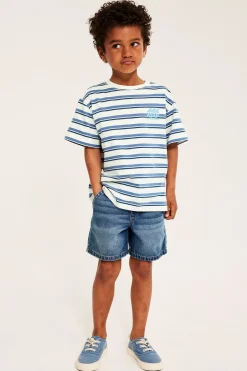 Stripete oversized T-skjorte