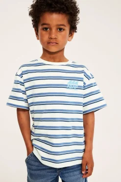 Stripete oversized T-skjorte