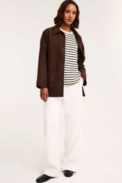 Stripete oversized T-skjorte