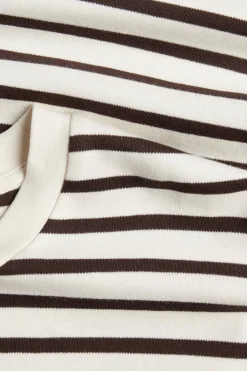 Stripete oversized T-skjorte