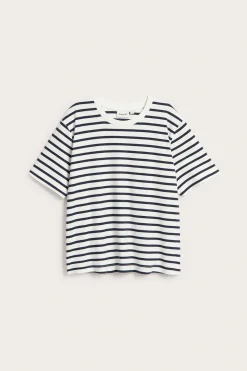 Stripete oversized T-skjorte