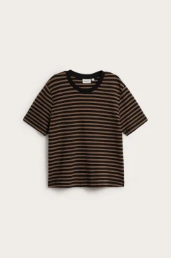 Stripete oversized T-skjorte