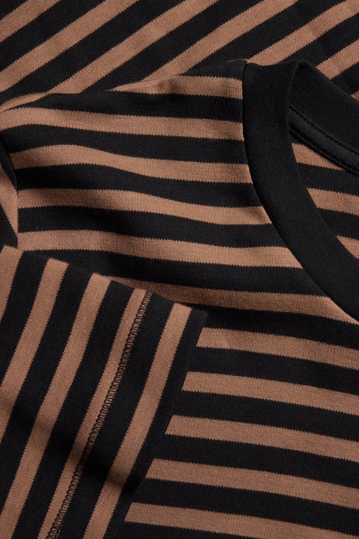 Stripete oversized T-skjorte