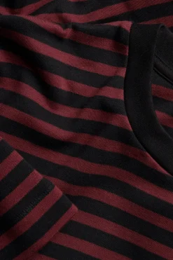 Stripete oversized T-skjorte