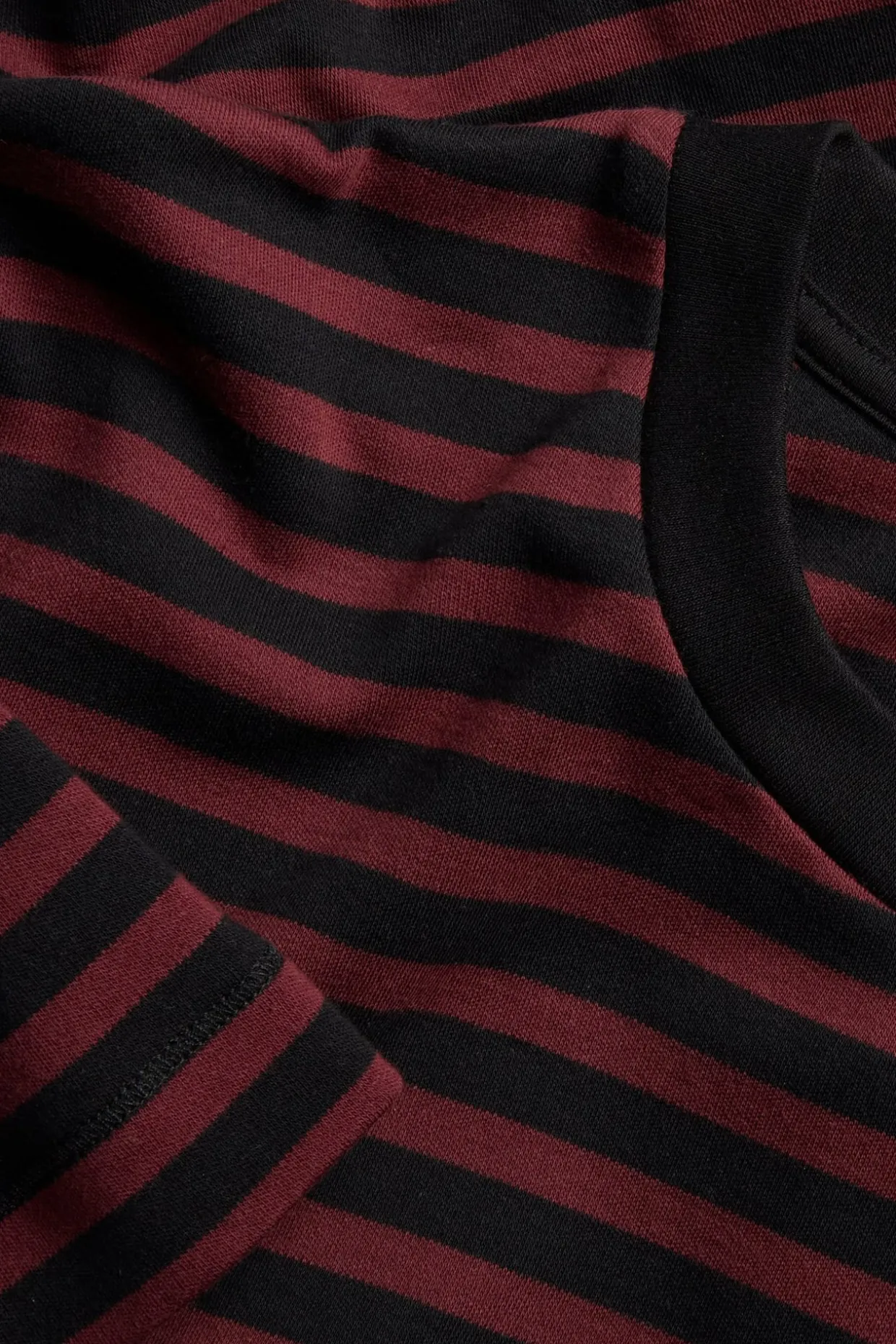 Stripete oversized T-skjorte