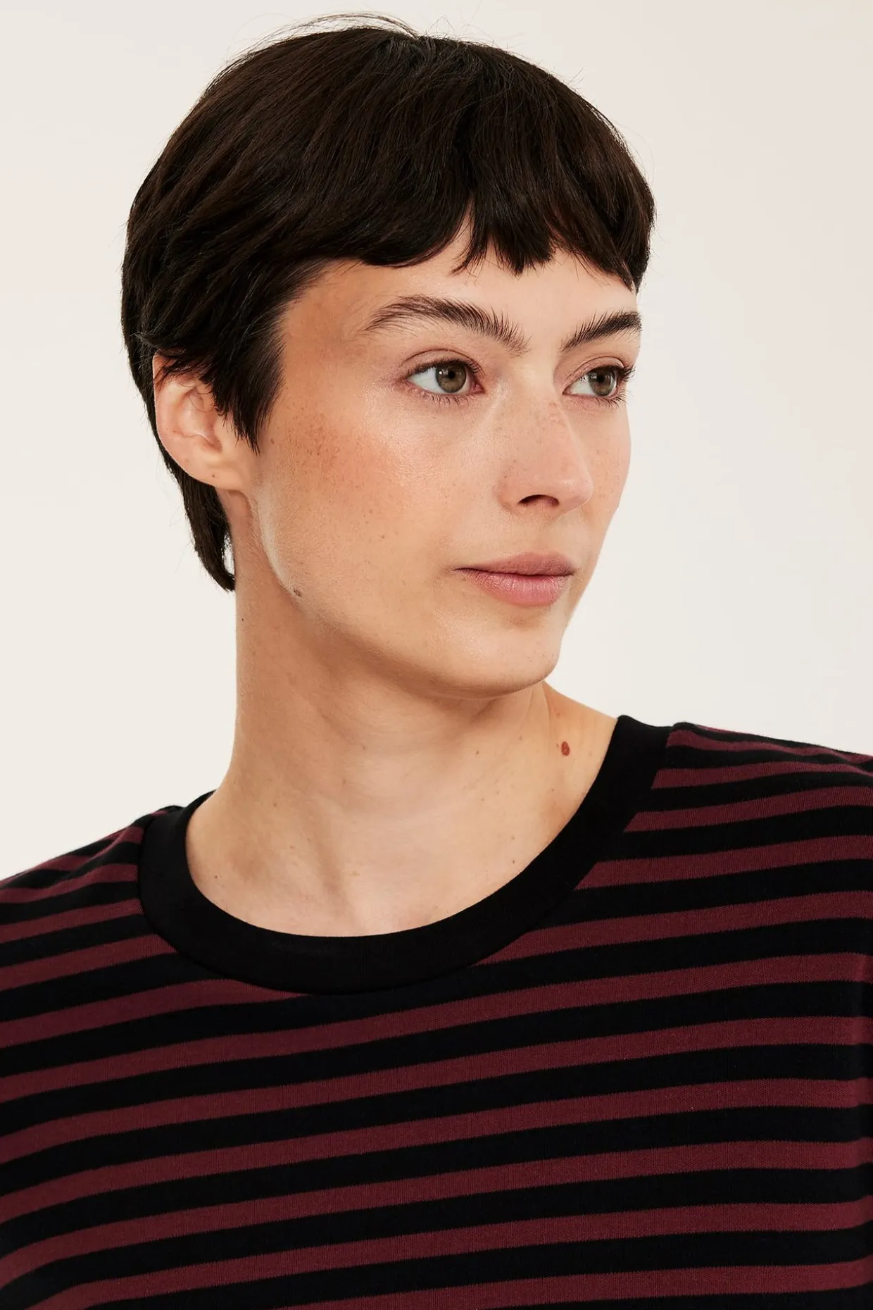 Stripete oversized T-skjorte