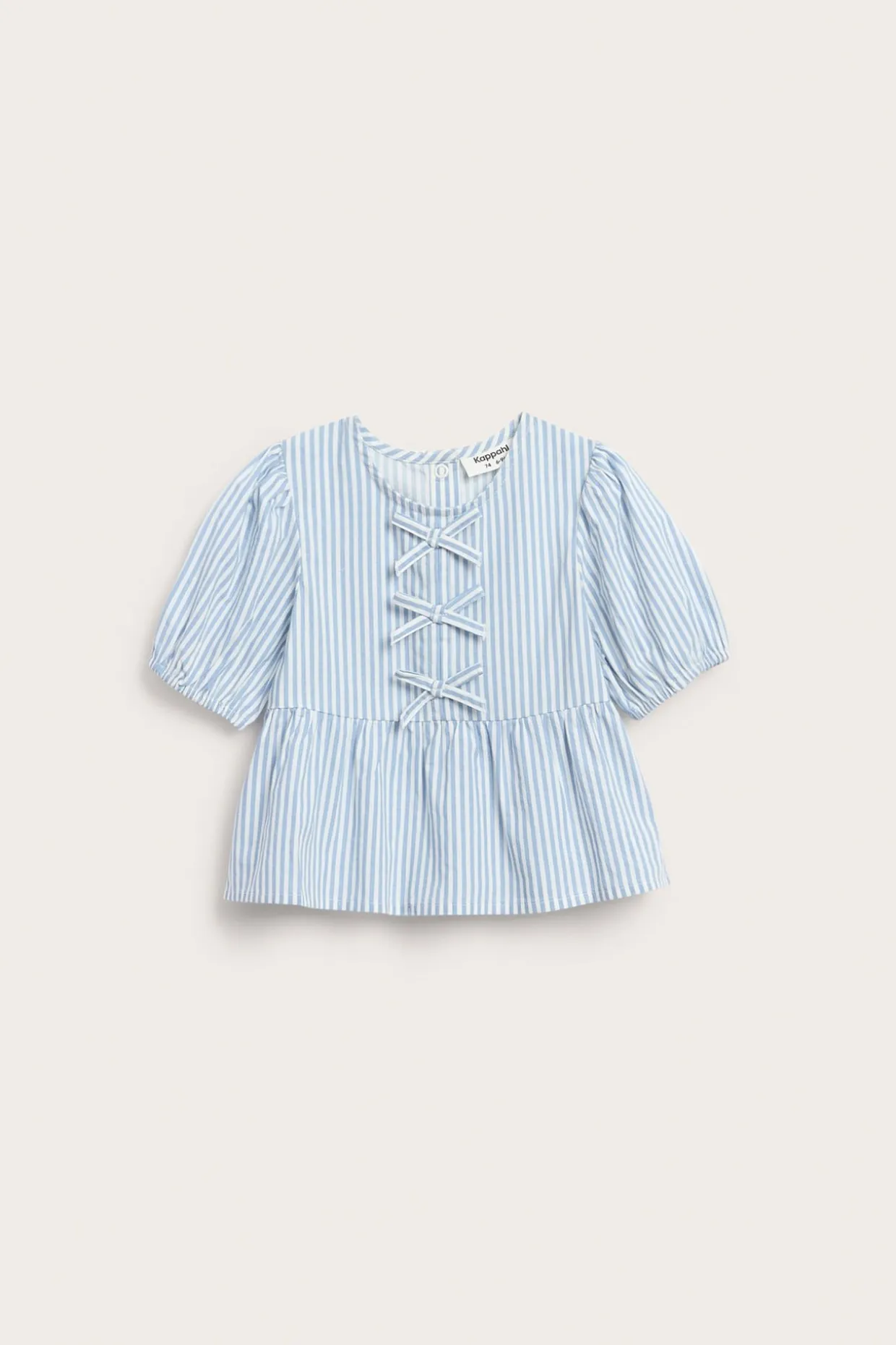Stripete poplinbluse