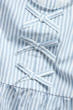 Stripete poplinbluse