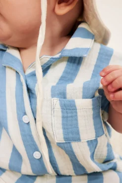 Stripete skjorte i muslin