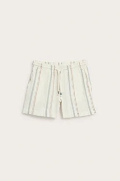 Stripete vevde shorts