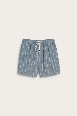 Stripete vevde shorts
