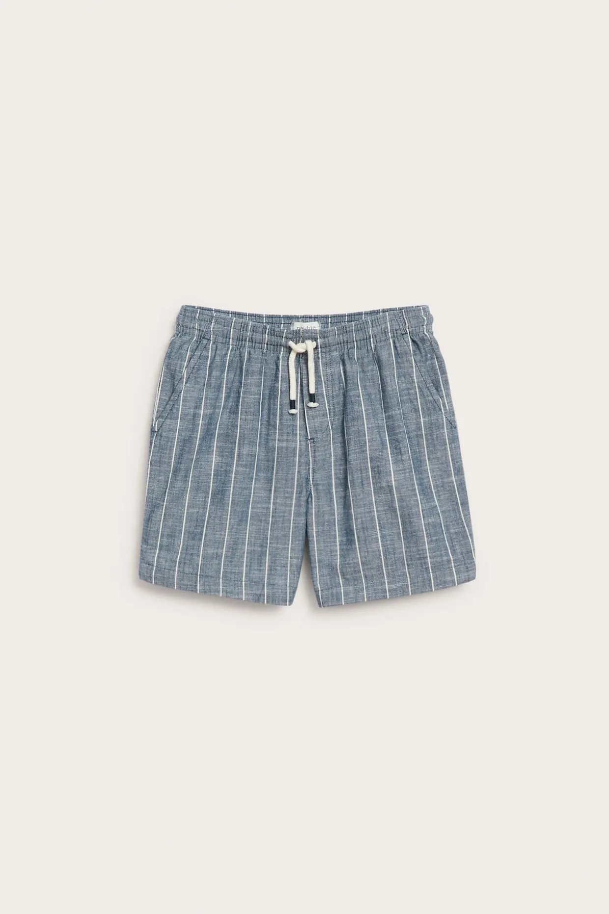 Stripete vevde shorts