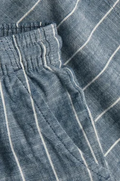 Stripete vevde shorts