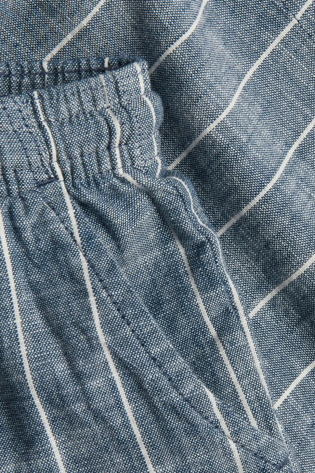 Stripete vevde shorts