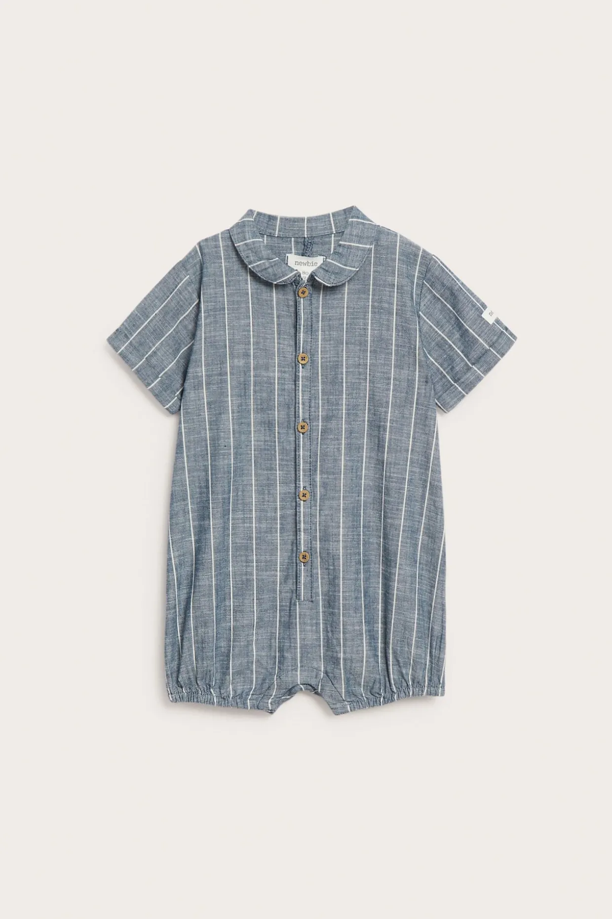 Stripet vevd romper