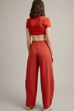 Sweatpants barrel fit