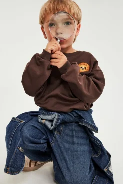 Sweatshirt med brodering