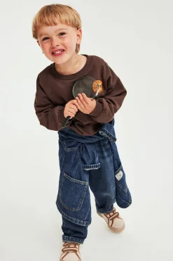 Sweatshirt med brodering