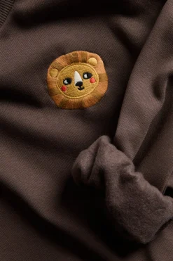 Sweatshirt med brodering