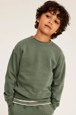Sweatshirt med børstet innside