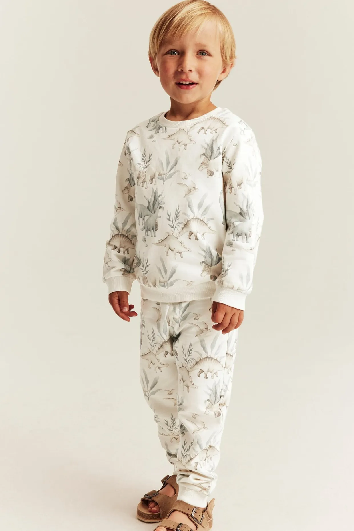 Sweatshirt med dinosaurer