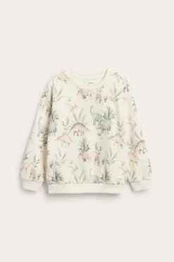 Sweatshirt med dinosaurer